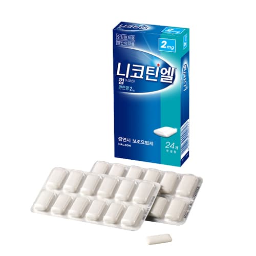 헤일리온 니코틴엘 껌(민트향) 2mg