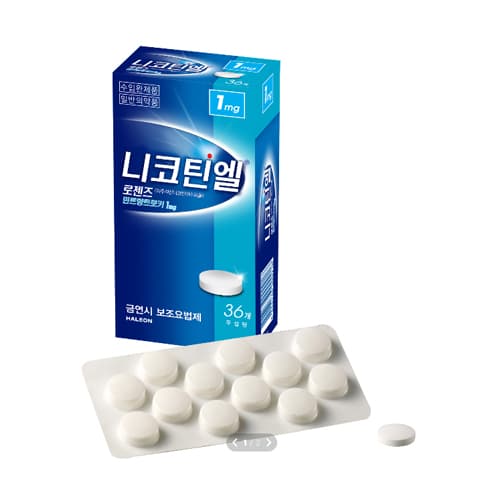 헤일리온_니코틴엘 로젠즈 민트향트로키 1MG (P) 36T
