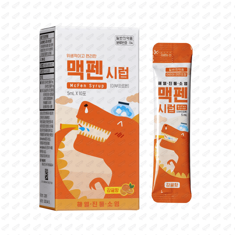 맥펜시럽(감귤향) (5mLX10포)X10개입(포) /시럽