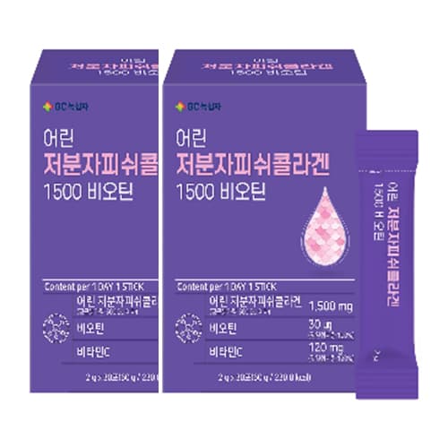 녹십자 어린 저분자피쉬콜라겐 1500 비오틴 (1+1)