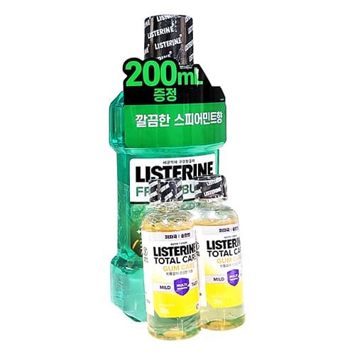 후레쉬버스트 리스테린액 750ml 1EA + 토탈케어 검케어 100ml 2EA