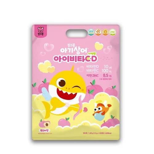 핑크퐁아기상어아이비타C,D+아연1000