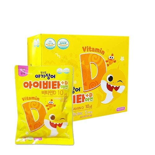 핑크퐁 아기상어 아이비타D+아연(복숭아맛)