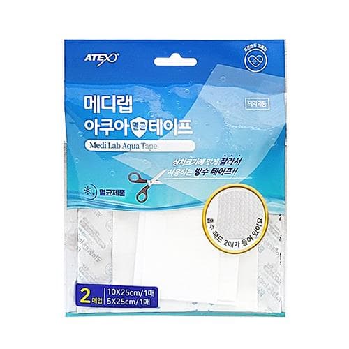 아텍스 메디랩 아쿠아 멸균테이프(잘라서 사용하는 방수테이프/혼합)