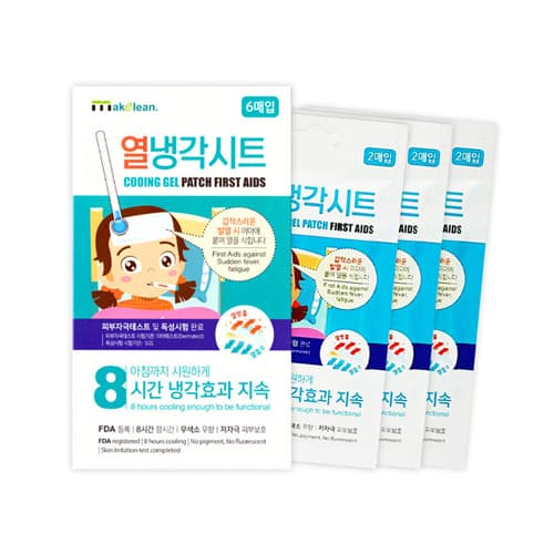 메이클린 열냉각시트 (8시간 냉각효과 지속/무향)
