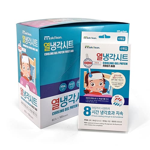 메이클린 열냉각시트 (8시간 냉각효과 지속/무향)