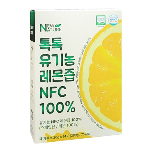뉴네이처 톡톡 유기농 레몬즙 NFC 100%