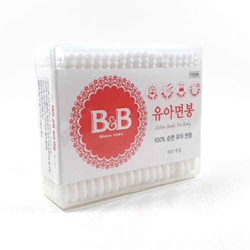 B&B 비앤비 순면면봉 사각 2TYPE