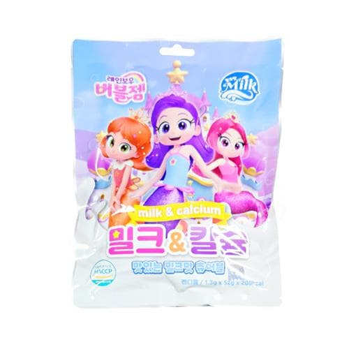 레인보우 버블젬 밀크&칼슘 (맛있는 밀크맛 츄어블)