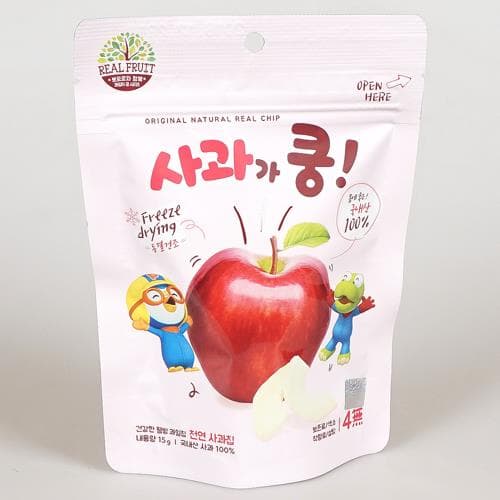 뽀로로 웰빙과일칩 사과가 쿵