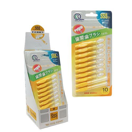 에버든 치간칫솔(I자형) SSS 세트