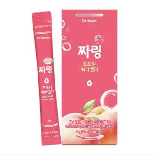 닥터헬퍼 짜링 포도당 워터젤리 (복숭아맛/간편한 젤리타입)