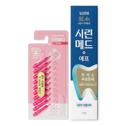 [기획1+1]시린메드에프치약 125g+시린메드 치간칫솔 I형 SSS