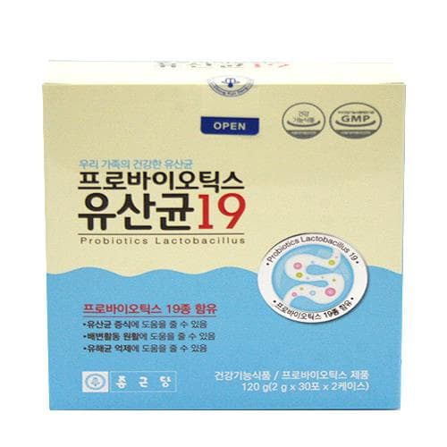 종근당 프로바이오틱스 유산균(유산균19종함유)