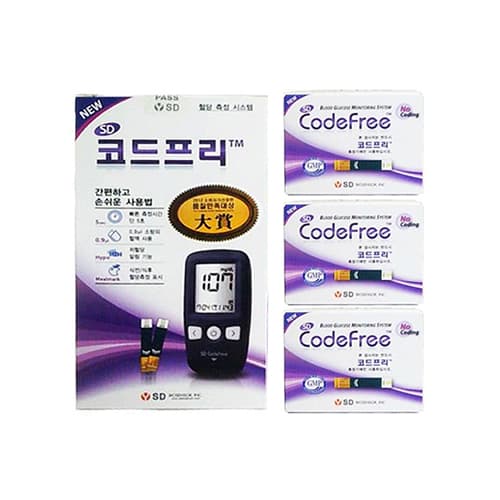 [기획 1+3] 코드프리 혈당측정기 1대+스트립 3개(신형)