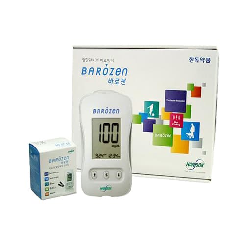 바로잰 혈당측정기1EA+혈당측정지 50매 1EA