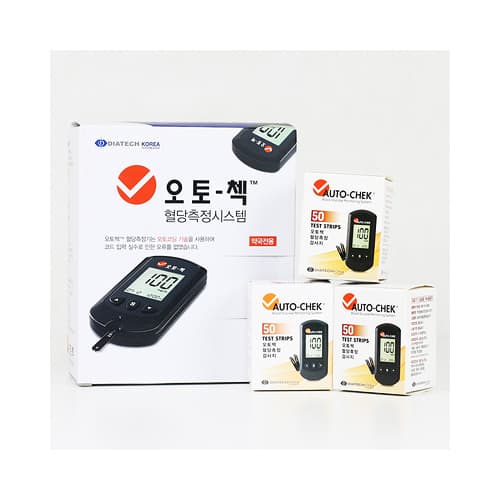 오토첵 혈당측정검사지(3개구매시기계1대증정)