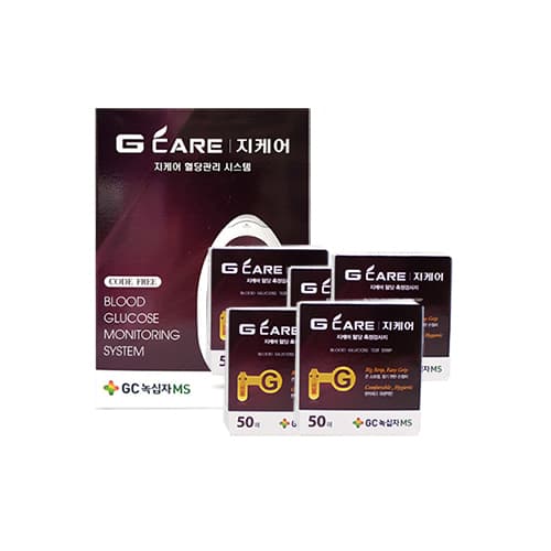 녹십자MS 지케어 혈당측정기 1EA + 녹십자MS 지케어 혈당측정지 5EA
