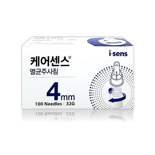 케어센스 펜니들(멸균주사침) 4mm 32G