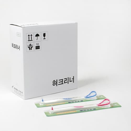 옥산 플라콘 혀크리너(잇몸마사지부착) 색상랜덤