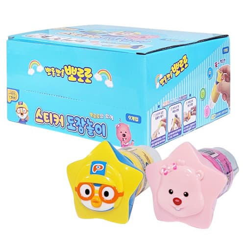 뽀롱뽀롱 뽀로로 스티커 도장놀이 세트(캔디미포함)