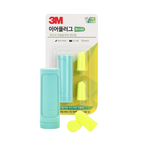 3M 이어플러그 팬시네온 민트