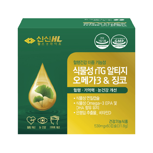 식물성 rTG 알티지 오메가3&징코