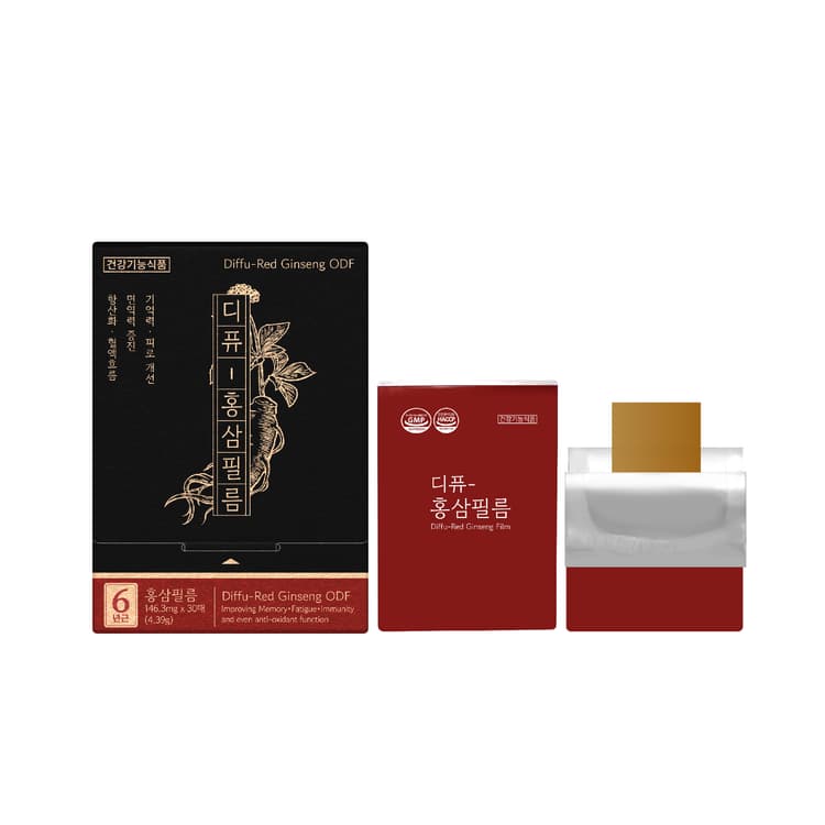 [라보타치] [ODF구강붕해필름] 디퓨-홍삼필름_피로회복,면연력,기억력,혈액흐름,항산화