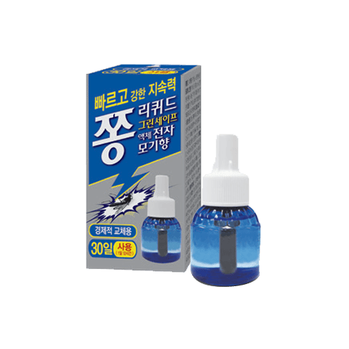 그린세이프액체전자모기향 45ml 30일(쫑리퀴드액30) 24개