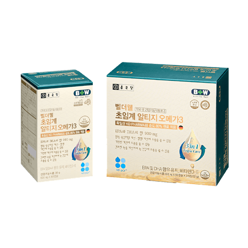 벨더웰 초임계 알티지 오메가3 600mg 120캡슐(60캡슐x2)
