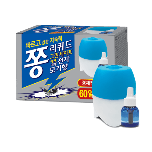 그린세이프에프액체전자모기향 60일세트(쫑리퀴드세트60) 12개
