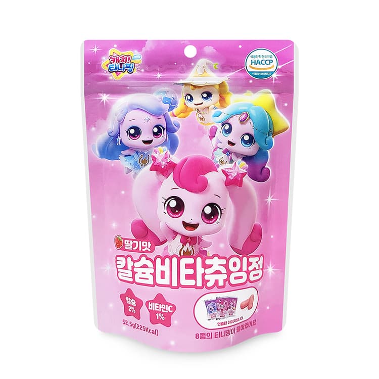 캐치티니핑 비타민C 츄잉정 (딸기맛)
