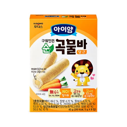후디스 아이얌 순 곡물바 당근