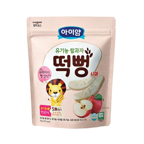 후디스 아이얌 유기농쌀과자 사과떡뻥