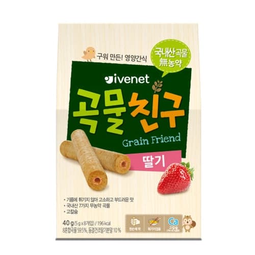 아이배냇 곡물친구 딸기