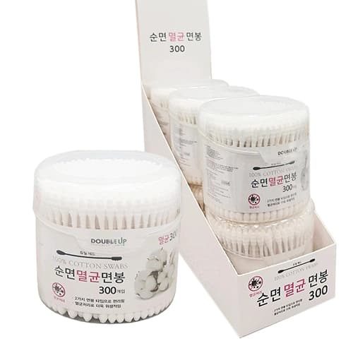 더블업 순면 멸균면봉 300