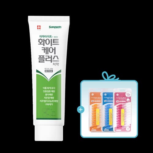 화이트케어 플러스치약(치간칫솔증정)_랜덤발송