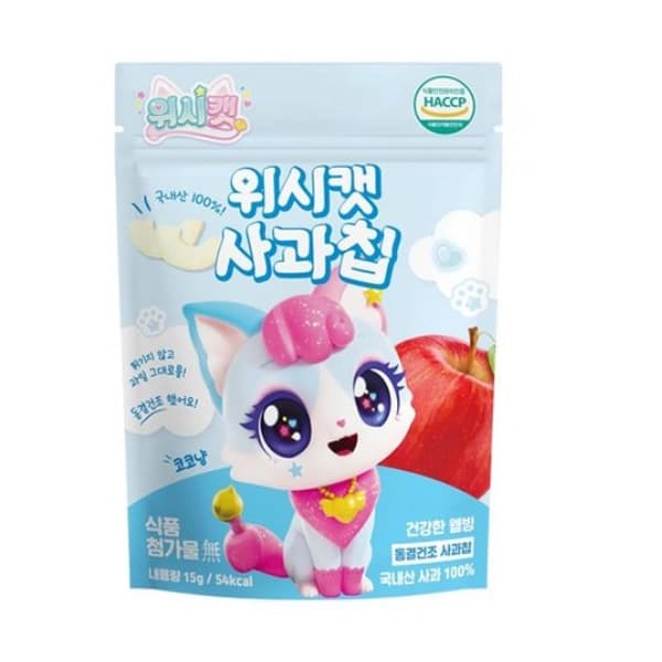 위시캣 사과칩 (동결건조/국산100%)