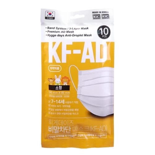 휘게데이즈 비말자단 마스크 KF-AD(소형)