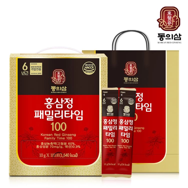동의삼 홍삼정패밀리타임100 100포