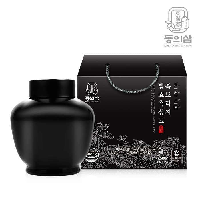 동의삼 구증구포 흑도라지 발효흑삼고 500G