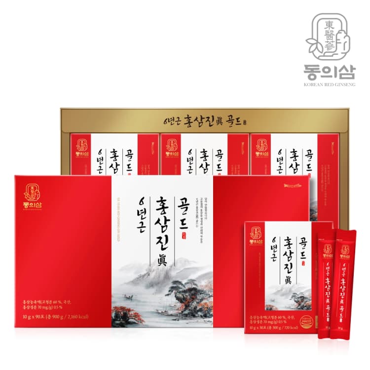 동의삼 6년근 홍삼진(眞)골드 90포