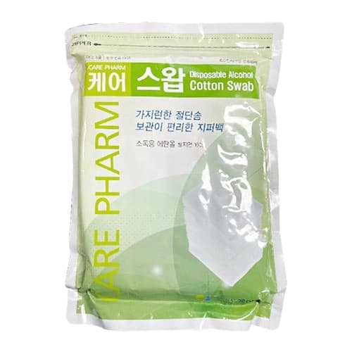 케어팜 일회용알콜솜 (알콜스왑) (케어지퍼백)