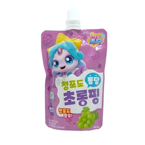 캐치티니핑 음료 청포도 퐁당 초롱핑
