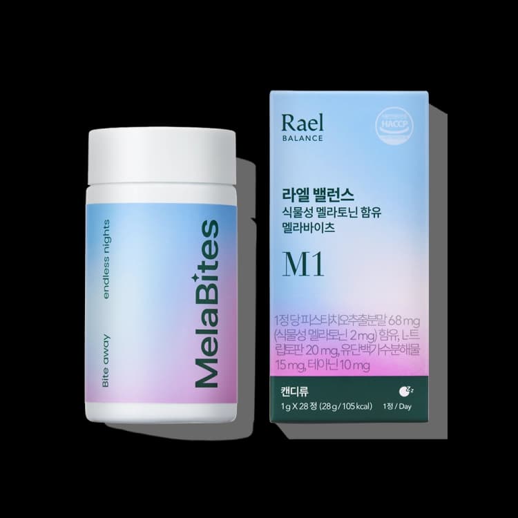 [라엘 밸런스] 식물성 멜라토닌 함유 멜라바이츠(1g x 28정/28g)
