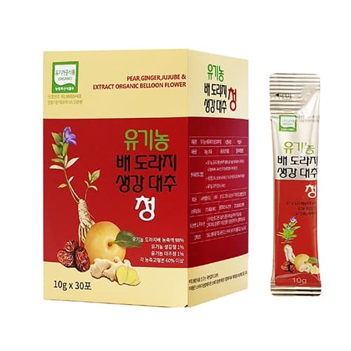 유기농 배도라지 생강대추청