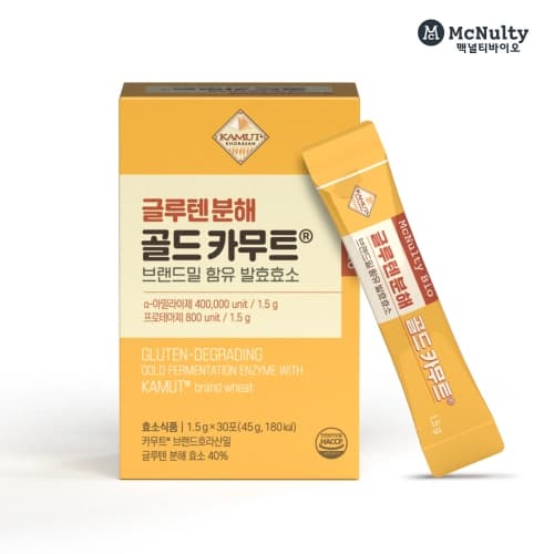 맥널티바이오 글루텐 분해 골드 카무트 브랜드밀 함유 발효효소