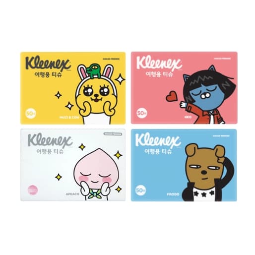 크리넥스 카카오프렌즈 여행용티슈