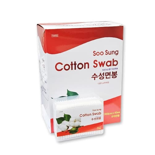 수성 100%순면 면봉(사각통)