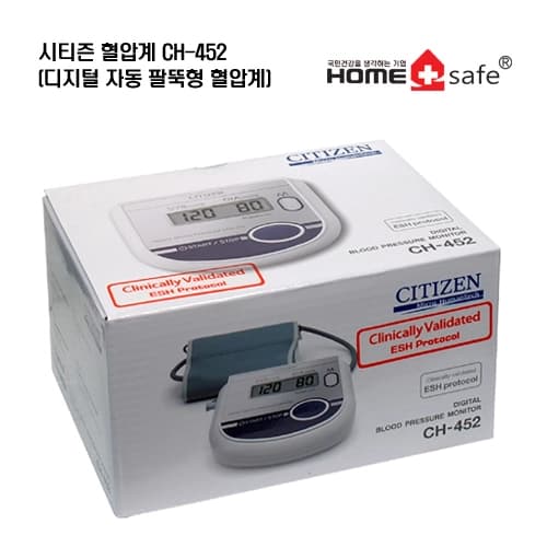 시티즌혈압계CH-452(디지털 자동 팔뚝형 혈압계)